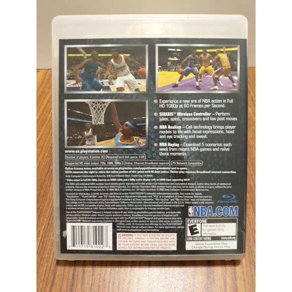 PlayStation 3 PS3 NBA07 Kobe Bryant Cover Full HD 1080p Video Game - Picture 2 of 5
